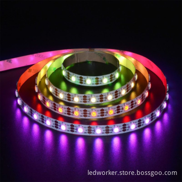 Factory Price 7070 LED Strip WS2812B 5V 5050 RGB Addressable Digital LED Strip